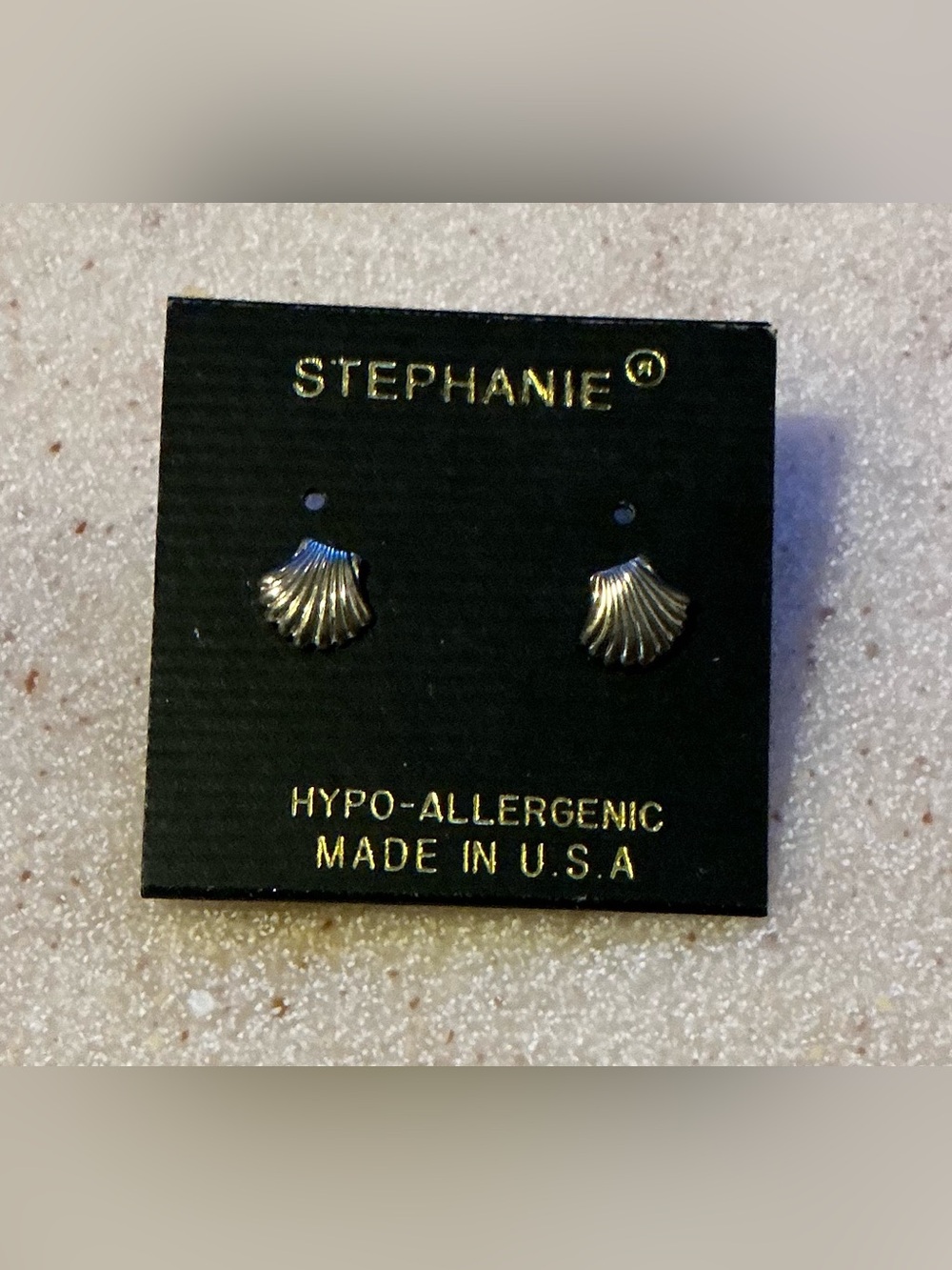 Stephanie Silver Shell Stud Earrings - Hypoallergenic